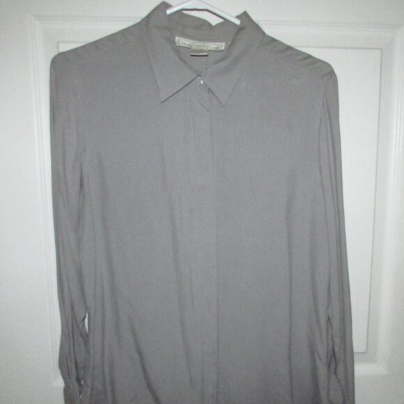 Silk Essentials 100% Silk Charmeuse Blouse - P/L - Picture 11 of 11